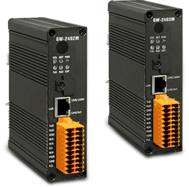 ICP DAS с сетевыми преобразователями GW-2492M и GW-2493M для подключения Modbus устройств к сети BACnet/IP